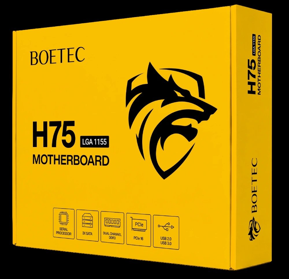PLACA MADRE BOETEC H75 LGA 1155 DDR3 INTEL