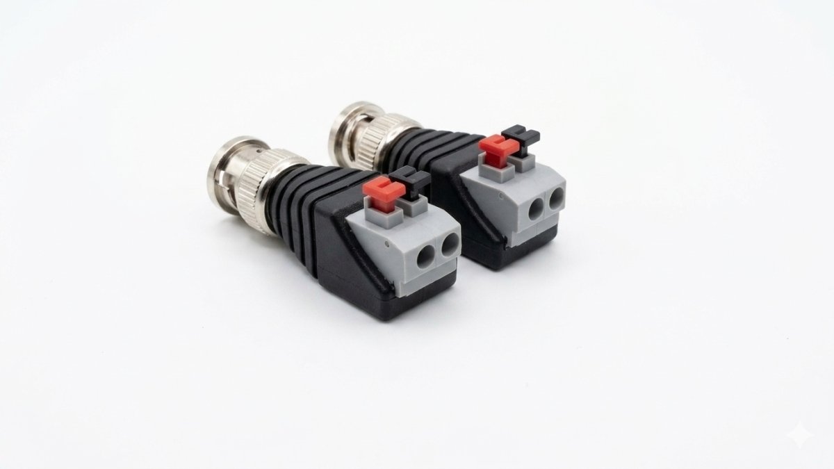 BALUN PASSIVE BNC A BORNEA CON GANCHO PAR