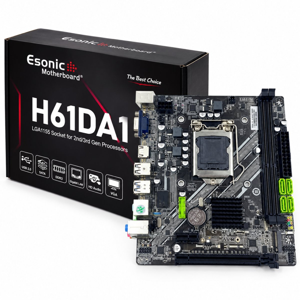 PLACA MADRE ESONIC H61DA LGA 1155 DDR3 2DA/3RA GEN