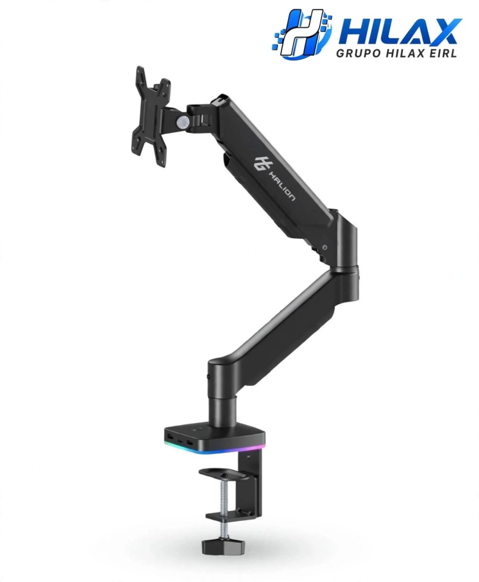 BRAZO DE MONITOR HALION M252 RGB USB2.0 , USB-C