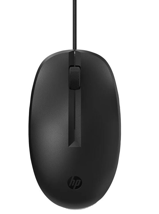MOUSE HP 125, INTERFAZ USB, COLOR NEGRO