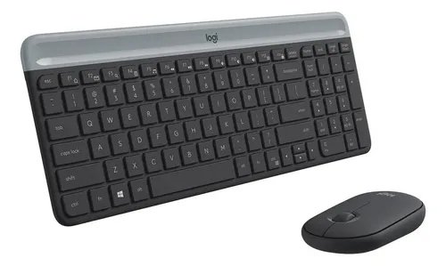 KIT WIRELESS TECLADO + MOUSE LOGITECH MK470 SLIM BLACK