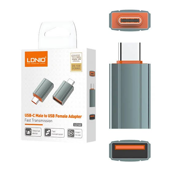 ADAPTADOR LC140 LDNIO TIPO-C MACHO A USB HEMBRA