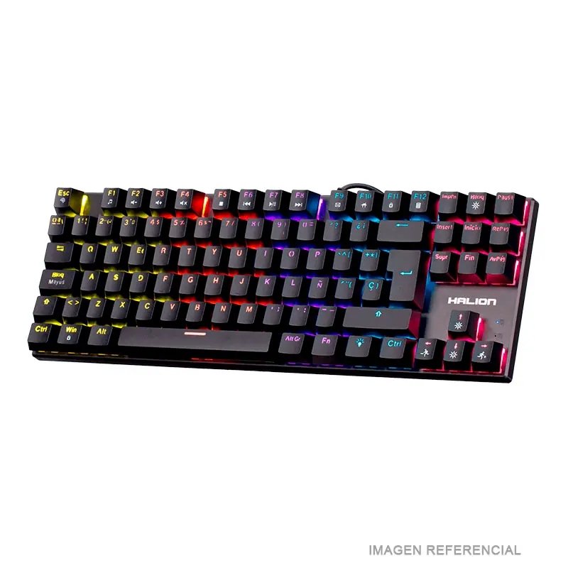 TECLADO MECANICO HALION COMANCHE 88 KM202 88 TECLAS , SWITCH RED