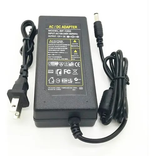 FUENTE 12V 5A CAJA BLANCA