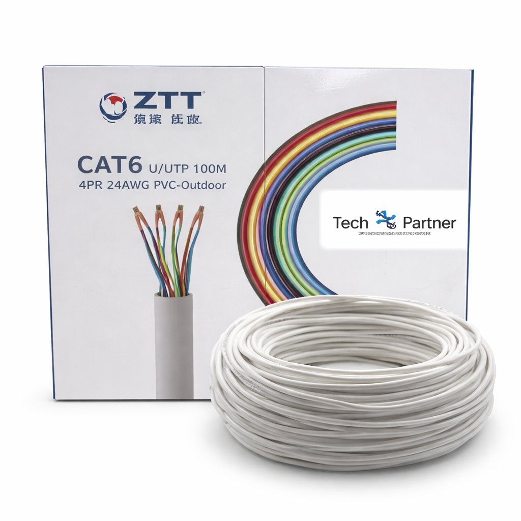 CABLE UTP ZTT COBRE CAT 6 CAJA 100MT (INTERIOR)