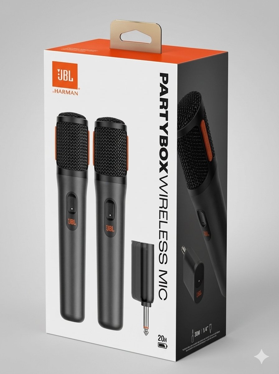 MICROFONO INALAMBRICO DUAL JBL PARTY BOX BLACK