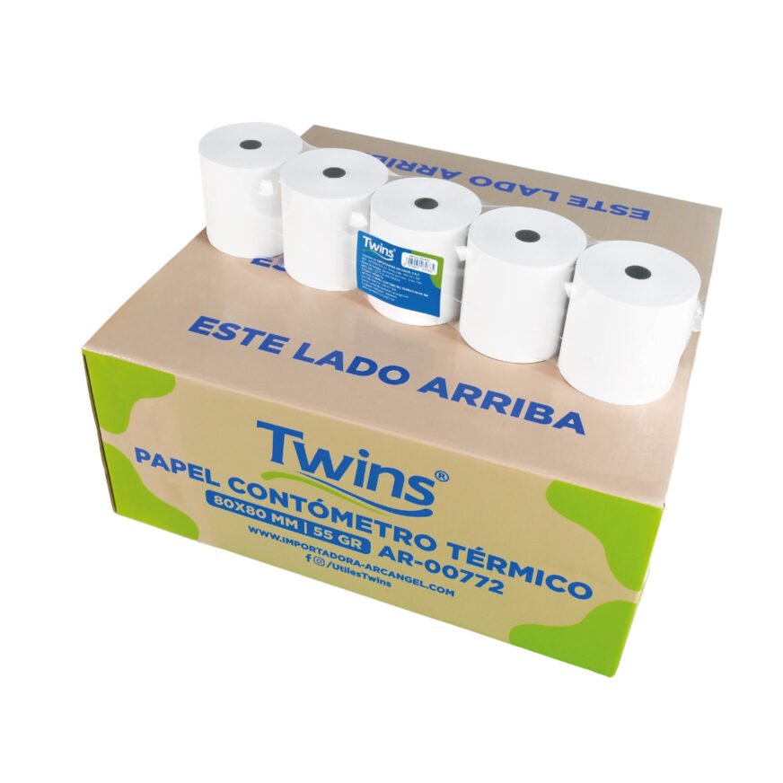 Kit de 5 Unidades Papel Contometro termico 80mm
