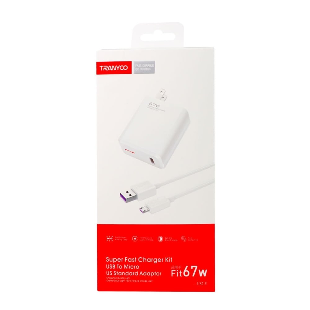 CARGADOR TRANYOO TIPO C US2-C 67W