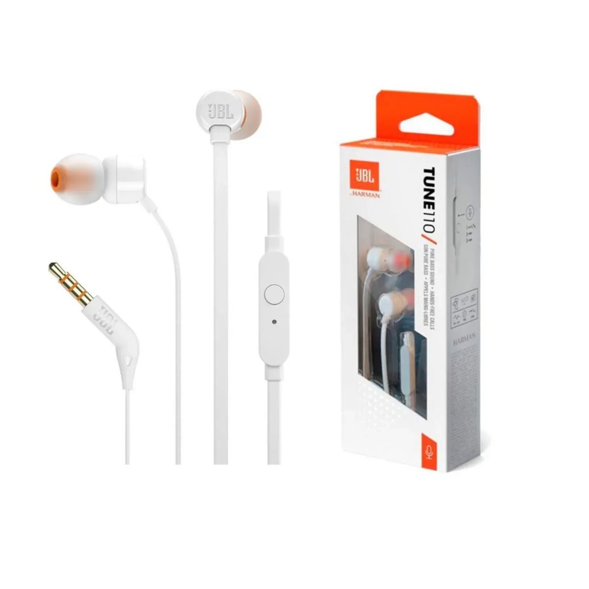 AUDIFONO JBL TUNE 110 BLANCO