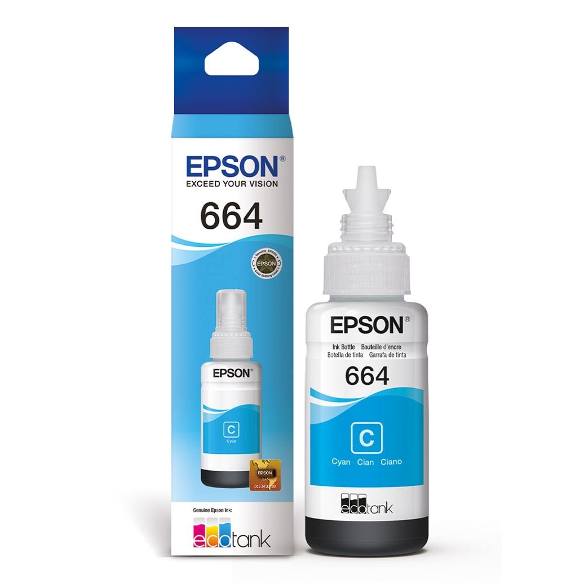TINTA EPSON 664 CYAN