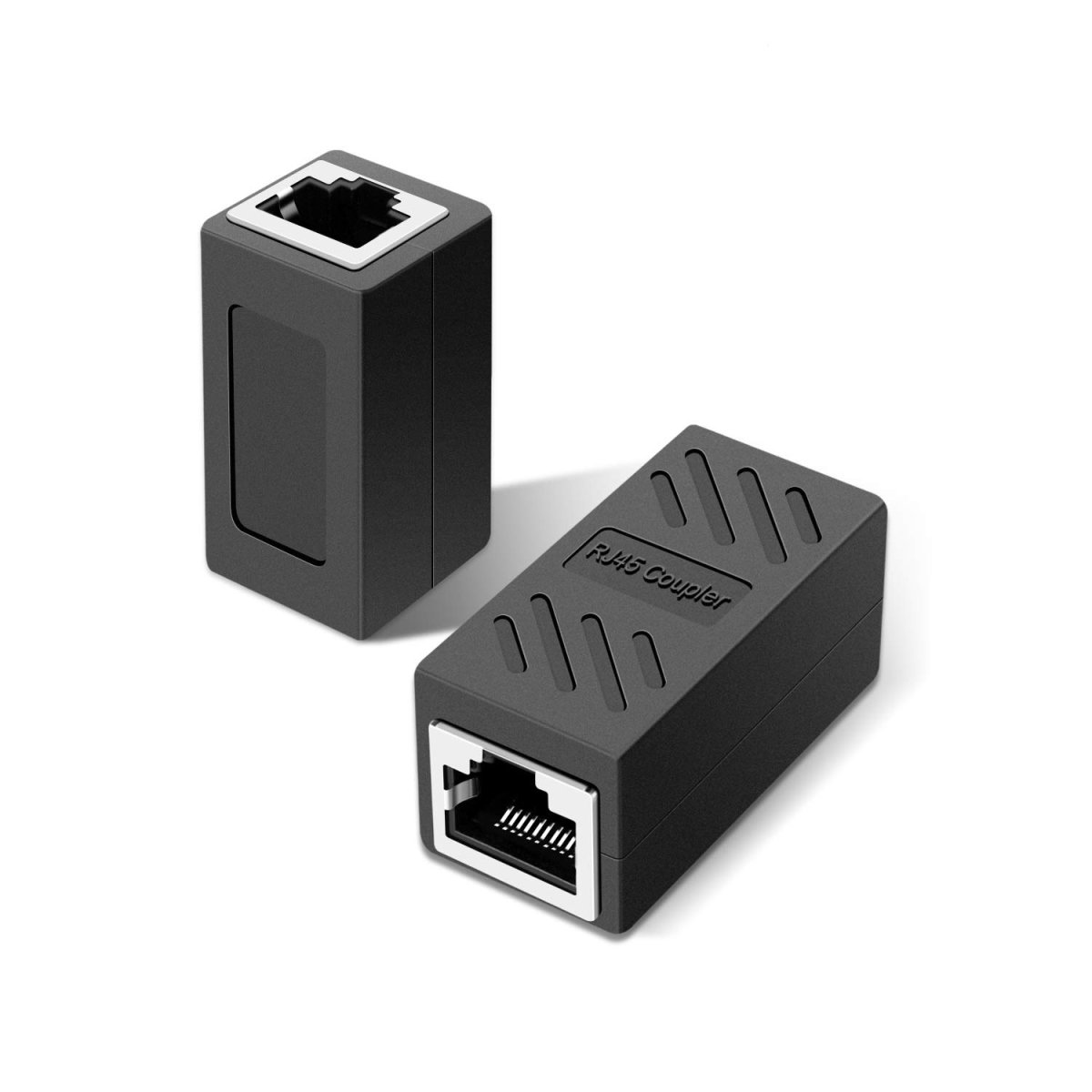 ADAPTADOR UNION RJ45 CAT5 / CAT6 NEGRO