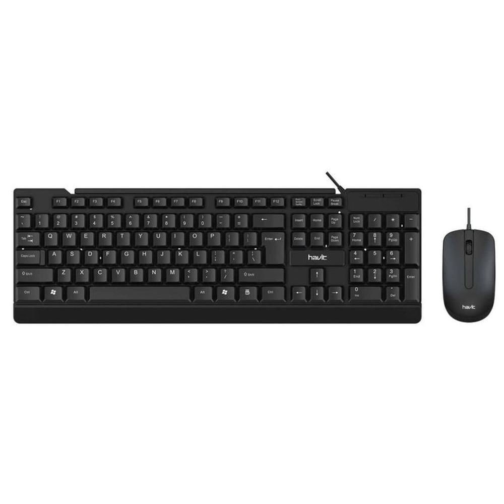 KIT TECLADO Y MOUSE HAVIT KB2001CM-SP USB