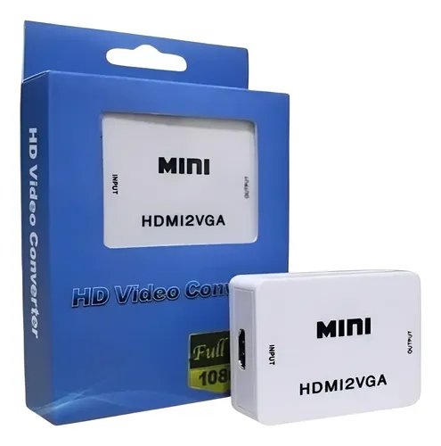 ADAPTADOR HDMI2VGA PLASTICO/ CAJA AZUL