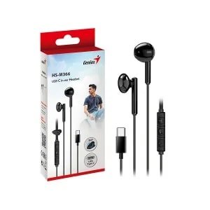 AUDIFONO GENIUS C/MICROF  HS-M366 IN-EAR USB-C
