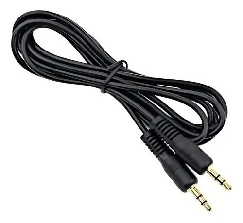 CABLE AUXILIAR 1X1 PLUG LIANDA 1.5M KNT-265/ BOLSA AZUL