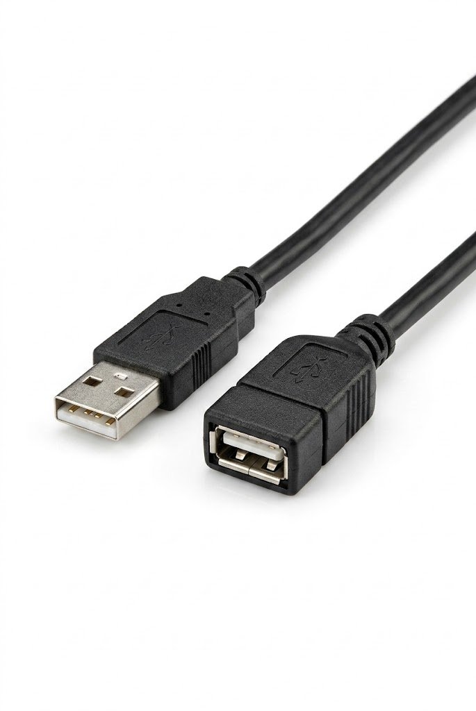 CABLE EXTENSION USB HEMBRA CON SALIDA MACHO  20CM